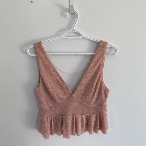Pink Deep V Tank - Picture 2 of 4
